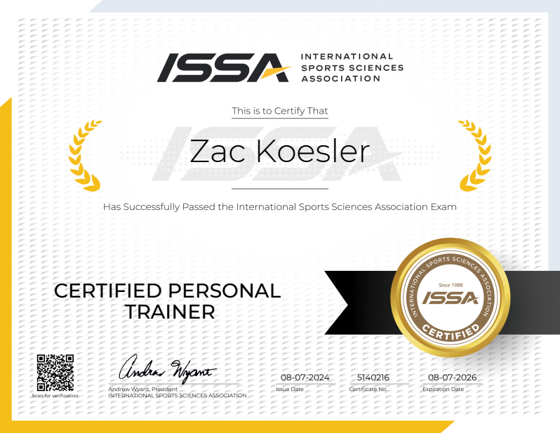Certified Personal Trainer